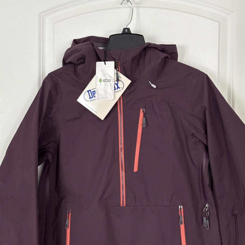 $429 Stio Environ XT Anorak Jacket Ski Women’s s Dermizax Waterproof Huckleberr - Picture 4 of 9